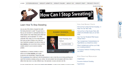 Desktop Screenshot of howcanistopsweating.net